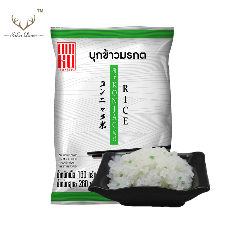 MOKU บุกข้าวมรกต 160 กรัม (FK0131-1) บุกข้าว เส้นบุก คีโต คลีน เจ บุกเพื่อสุขภาพ คีโต ลดน้ำหนัก ไม่มีแป้ง keto Konjac Green Rice ราคา 9 บาท*ส่งฟรี