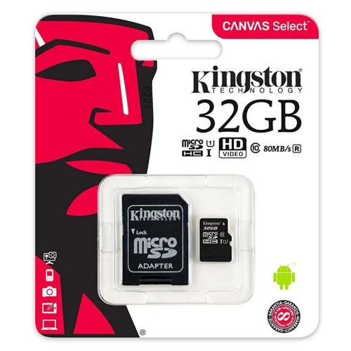 สินค้าพร้อมส่ง  [[ของแท้]]เมมเพิ่มพื้นที่ความจำ Kingston 32GB Class 10 Micro SD SDHC คิงส์ตัน เมมโมรี่การ์ด 32 GB