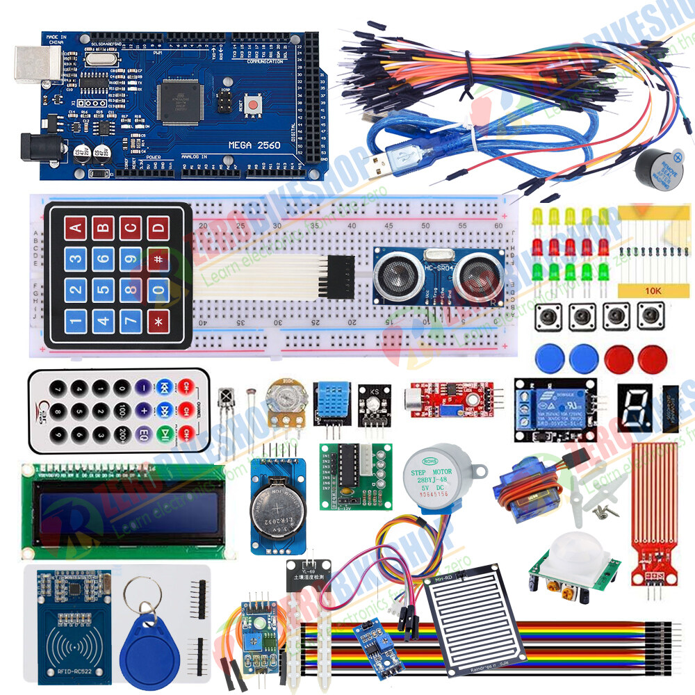 ชุดเรียนรู้ Arduino MEGA2560 R3 Home AutomationProject Starter Kit สำหรับ Arduino เวอร์ชั่นอัปเกรด พร้อมกล่องใส่อุปกรณ์ 1 ชุด (จัดส่งฟรี)
