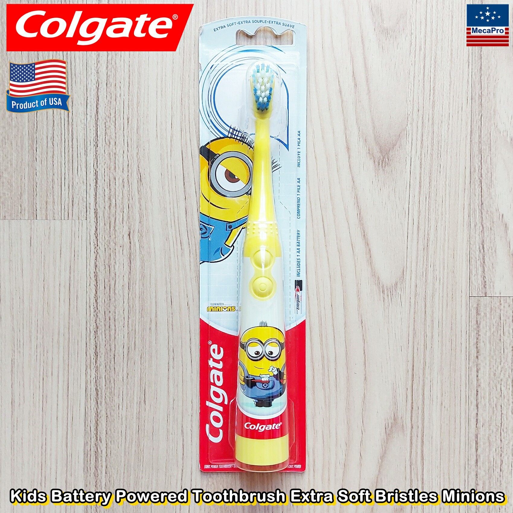 Colgate® Kids Battery Powered Toothbrush Extra Soft Bristles แปรงสีฟันแบตเตอรี่ คอลเกต สำหรับเด็ก