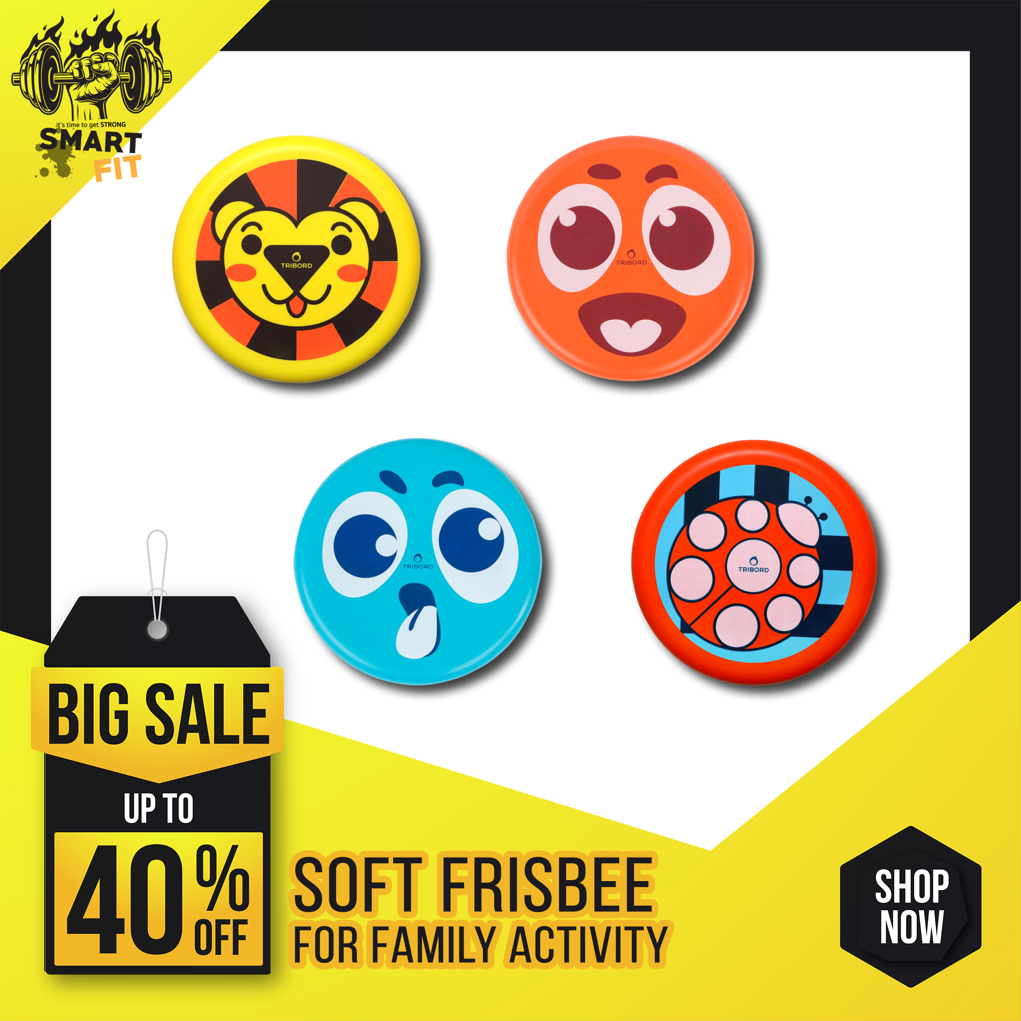 จานร่อนแบบนิ่ม รุ่น Dsoft สำหรับเล่น 2 คน กิจกรรมในครอบครัว Soft Frisbee Flying Disc for Family Activity / for 2 person playing