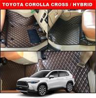 ยางปูพื้นรถยนต์ COROLLA CROSS / HYBRID ลายDIAMOND ยางEVA 5-6มิล (พื้นเรียบ+ตีนตุ๊กแก)  13ชิ้น เต็มคัน ภายในห้องโดยสาร