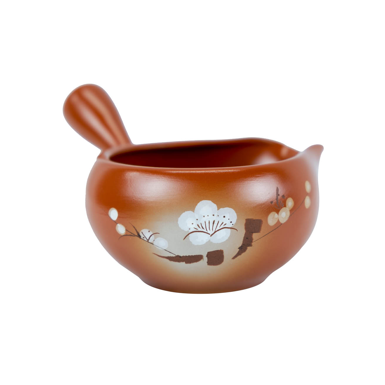 ถ้วยดินเผาพักน้ำมีปากริน ลายดอกบ๊วยสีขาว จากญี่ปุ่น รหัส 35-05, 35-06 ราคา 1,557 บาท*ส่งฟรี