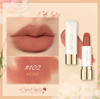 FOCALLURE Natural Matte Lipstick - เม็ดสีสูงติดทนนาน กันน้ำ น้ำหนักเบา ไม่จับเป็นก้อน นุ่มเนียน