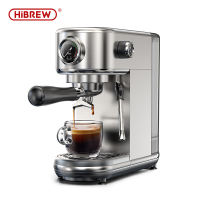 HiBREW เครื่องชงกาแฟร้อน/เย็น อัตโนมัติครึ่ง (เอสเปรสโซ่) - 20Bar พร้อมปรับอุณหภูมิ | เครื่องชงคาปูชิโน H10B  เหล็กกล้าไร้สนิม