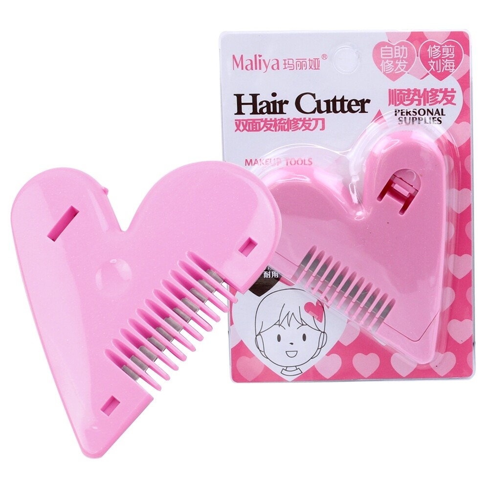 Telecorsa หวีซอยรูปหัวใจ สำหรับผู้หญิง(คละสี) รุ่น Comb-bangs-hair-heart-cutting-00h-boss