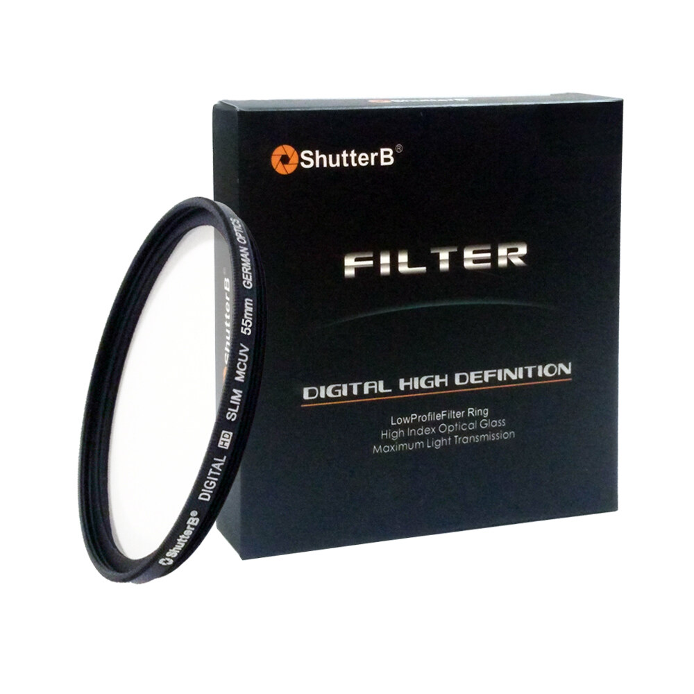 Shutter B Slim MC UV FILTER UV ฟิลเตอร์ มีขนาดให้เลือก 37 40.5 46 49 52 55 58 62 67 72 77 82 86mm (ป้องกันฝุ่น/กันรอยขีดข่วน)