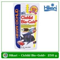 Hikari Cichlid Bio-Gold+ อาหารปลาหมอสี เร่งสี 250 g.