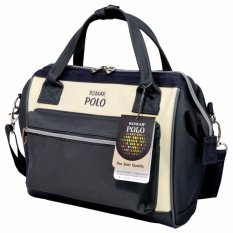 BagsMarket กระเป๋าแฟชั่นสุดฮิต Romar Polo กระเป๋าถือ กระเป๋าแฟชั่นสุดฮิต กระเป๋าสะพายข้าง Japan Styles รุ่น 21506 (Grey/Cream)