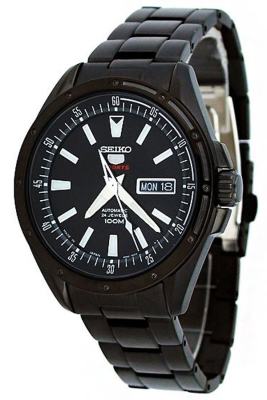 Seiko Men's Watch Black Stainless Strap SRP157J1