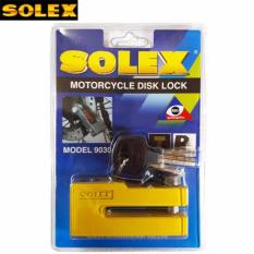 SOLEX กุญแจล็อค ดิสเบรค ล็อคดิส รถจักรยานยนต์ มอเตอร์ไซค์ รุ่น 9030 (สีเหลือง)