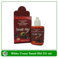White Crane Snail Rid ผลิตภัณฑ์กำจัดหอยในตู้ปลา บ่อปลา 25 ml.