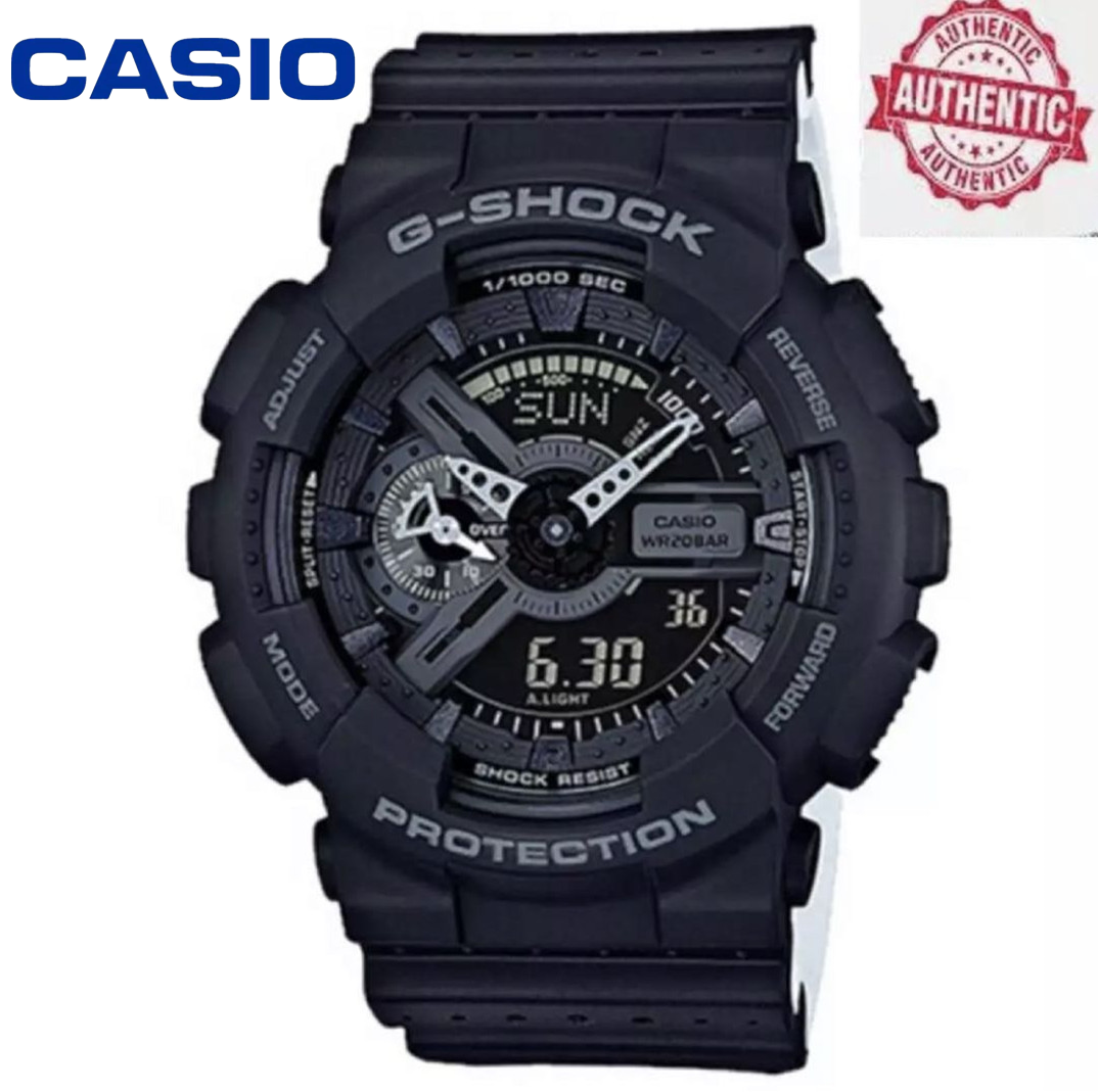 นาฬิกา Casio G-Shock รุ่น GA-110-1B นาฬิกาผู้ชายสายเรซิ่นสีดำ รุ่น Blackhawk ตัวขายดี - มั่นใจ ของแท้ 100% ประกันศูนย์ CMG 1 ปีเต็ม