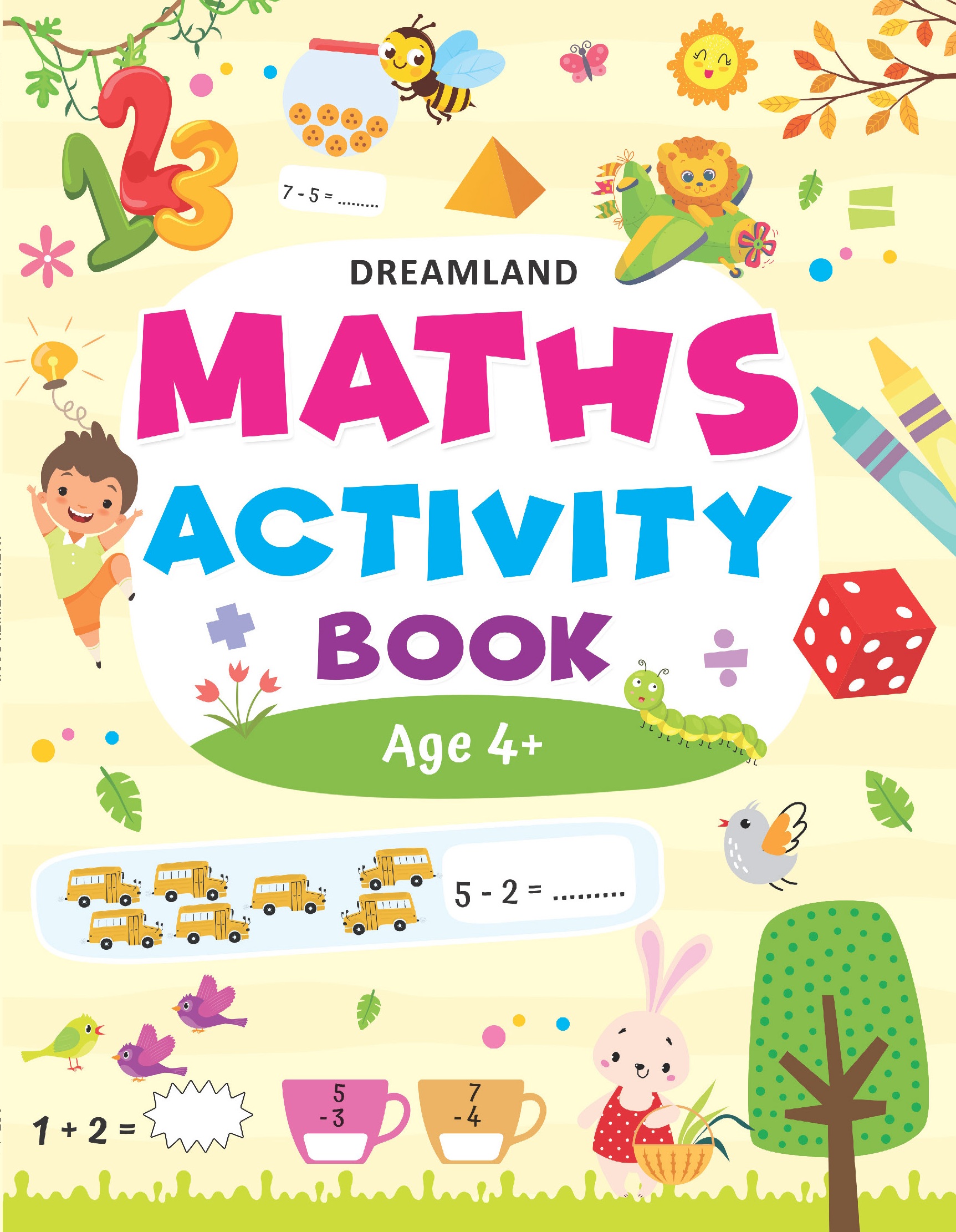 (Age4 - 6) Math Activity Book for Children สมุดกิจกรรมเสริมทักษะคณิตศาสตร์สำหรับเด็ก แบบฝึกหัดเลข (พร้อมส่ง จากไทย)