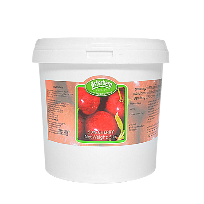 Osterberg Fruit Topping and Cherry Filling 50% 5kg Cherry Fruit Topping & Filling ราคา 2,354 บาท*ส่งฟรี