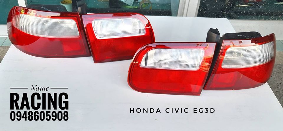 ไฟท้าย ขาว-แดง ตรงรุ่น Honda civic EG3D ปี 91-95 ครบชุด #ของใหม่งานOEM อย่างดี