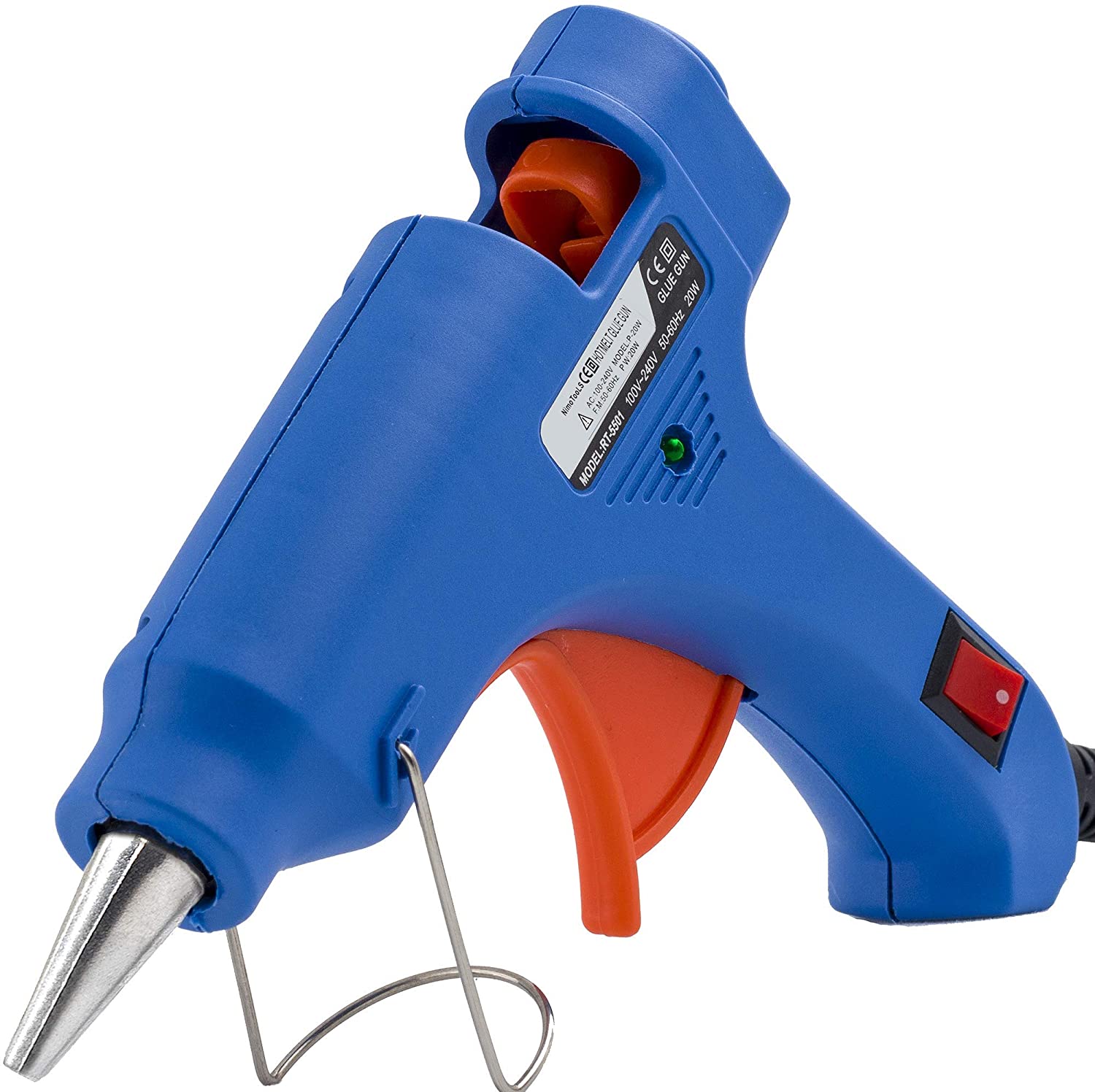 XUZHAO Mini Hot Glue Gun with for Crafts School DIY Arts Home Quick Repairs, 20W, Blue