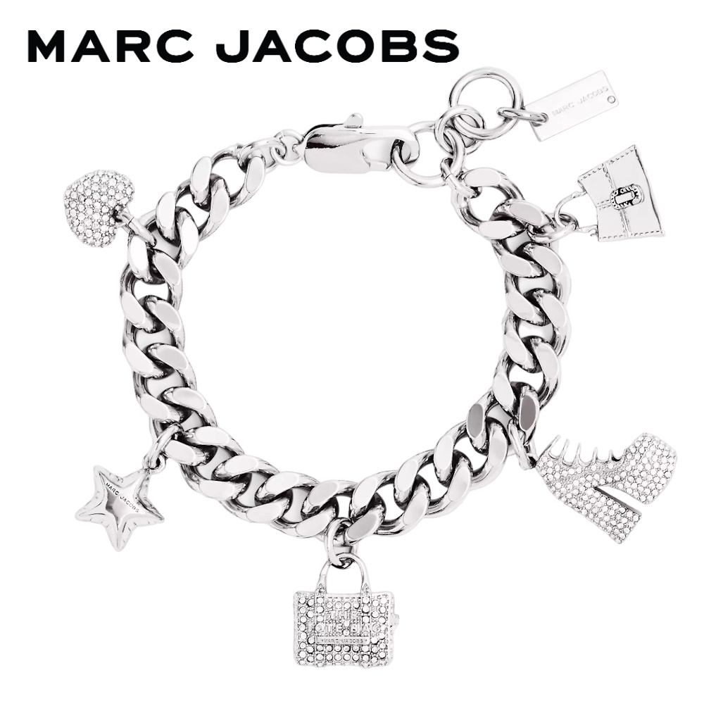 MARC JACOBS THE PAVE MINI ICON CHARM BRACELET FA23 2R3JBR001J81 สร้อยข้อมือ ราคา 7,150 บาท*ส่งฟรี