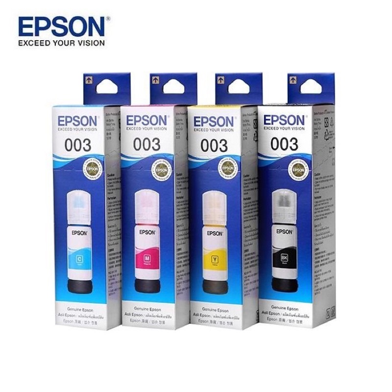 หมึก epson003แท้ 100% สินค้าเอปสันไทยแลนด์ (เป็นชุดถูกกว่า)!! ราคา 210 บาท*ส่งฟรี