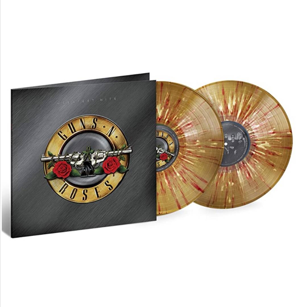 แผ่นเสียง Guns​ N' Roses Greatest​ hits 2 lp splatters colour vinyl ​แผ่นเสียงใหม่​ ซีล