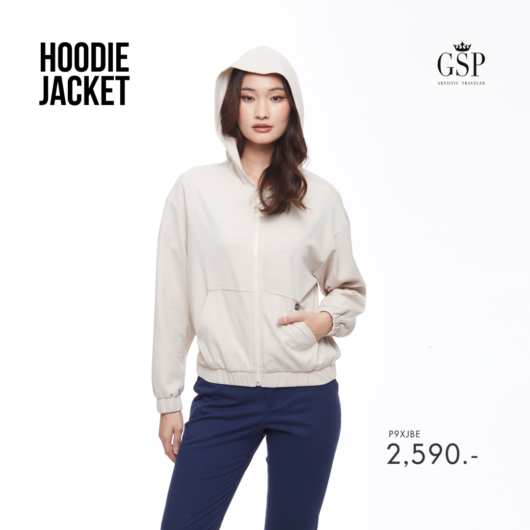 GSP HOODIE JACKET เสื้อแจ็คเก็ตแบบมีฮู้ด แขนยาว แจ็คเก็ตสะท้อนน้ำ นุ่มสบาย ยืดหยุ่นสูง (P9XJBE) ราคา 2,590 บาท*ส่งฟรี