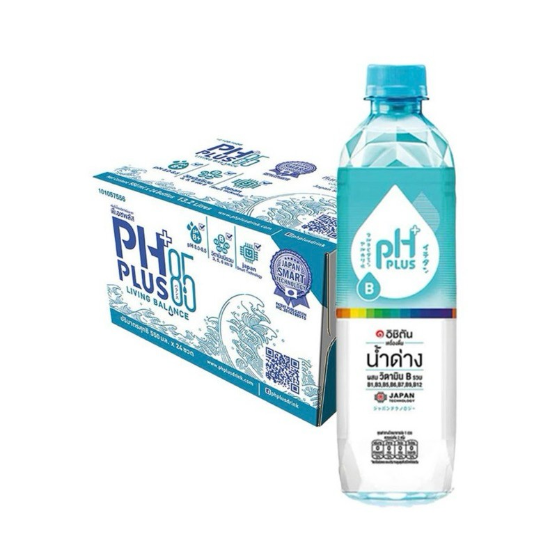 📌 Free Delivery (3 Boxes = 72 Bottles) Ichitan Ichitan Alkaline Water Mixed with Vitamin B Complex 550 Ml. ราคา 1,725 บาท*ส่งฟรี