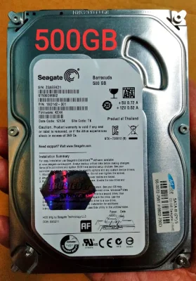 Seagate/WD 500GB Desktop HDD 7200RPM, 64MB, SATA-3 สินค้าไม่ใช่มือ1 ( ฮาร์ดดิสพกพา Internal Harddisk