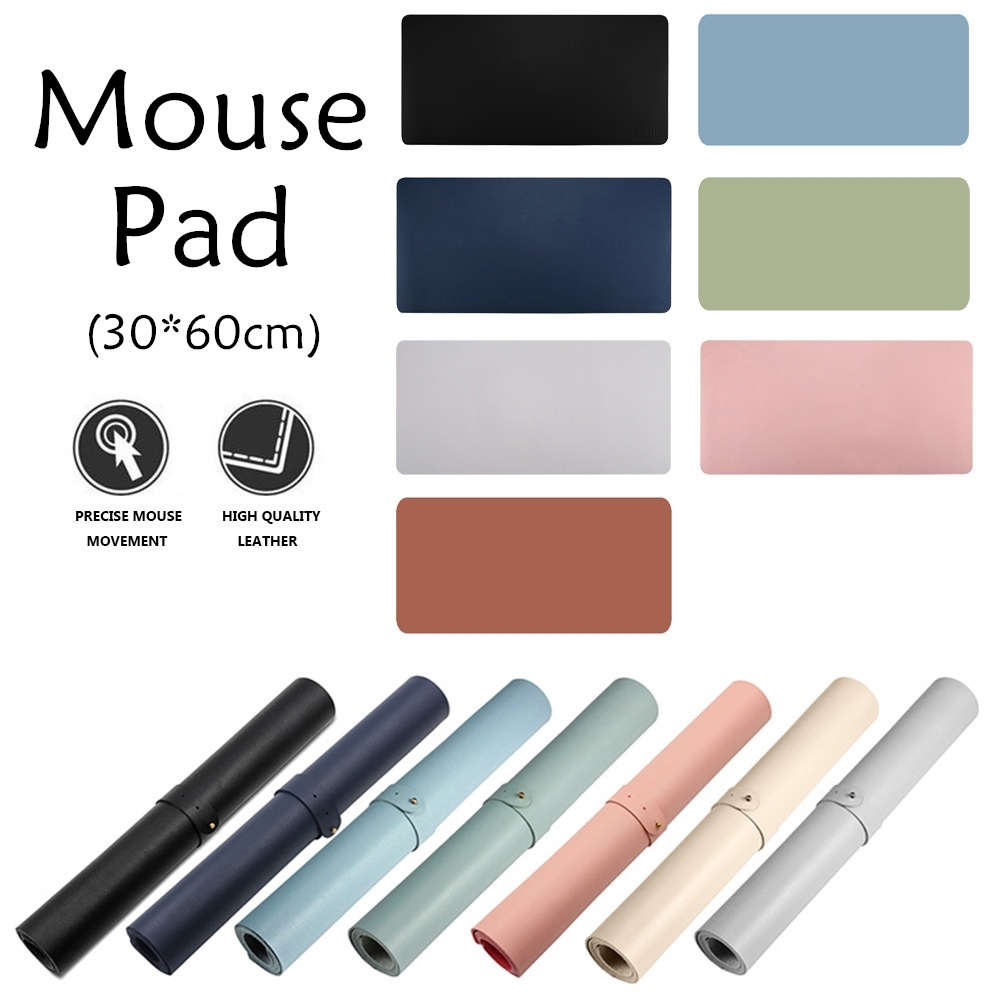 แผ่นรองเมาส์ขนาดใหญ่กันลื่น หนัง PU แผ่นรองเมาส์ 60x30 เซนติเมตร Mouse pad แผ่นรองเม้าส์