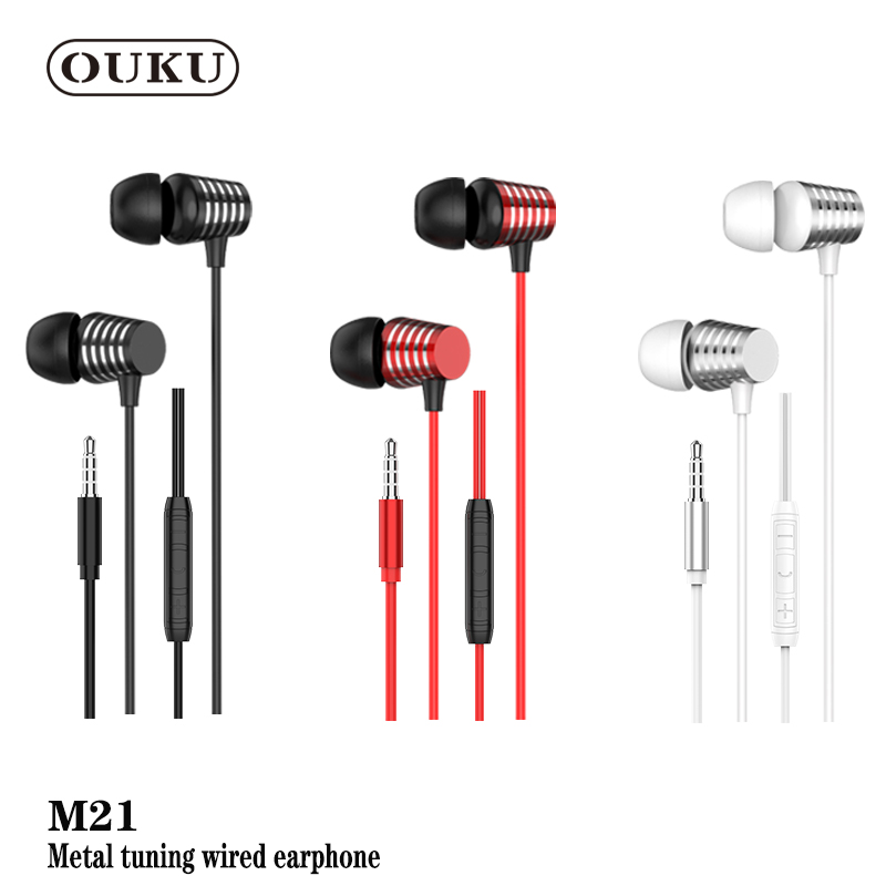 Ouku M21 new trrue headset stereo headphones good sound with original delivery ราคา 62 บาท*ส่งฟรี