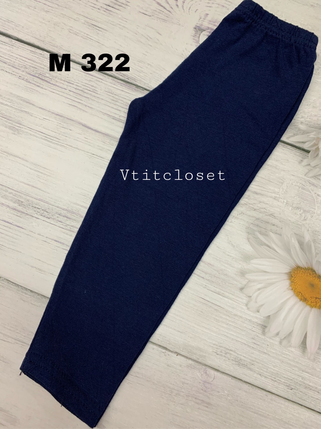 Vtitcloset M.สีพื้น เลกกิ้งเด็ก 1.5-3 ขวบ ผ้านิ่ม (เลือกสีได้) เข้าใหม่ตลอด