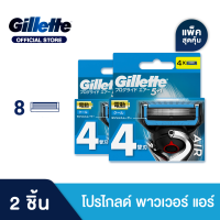 [แพ็คสุดคุ้ม] Gillette Fusion ProGlide Flexball Blades 8 Cartridges Refills ใบมีด ยิลเลตต์ Gillette Fusion ProGlide Flexball ฟิวชั่นโปรไกลด์ เฟล็กซ์บอล แพ็ค 8 ชิ้น ใบมีดโกน