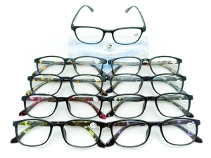 สินค้า แว่นสายตายาว กรอบดำขาแว่นลวดลายสวยงาม มีกล่องใส+ผ้าเช็ดเลนส์ให้ ค่าสายตา+1.00-+3.00 รุ่น-A145