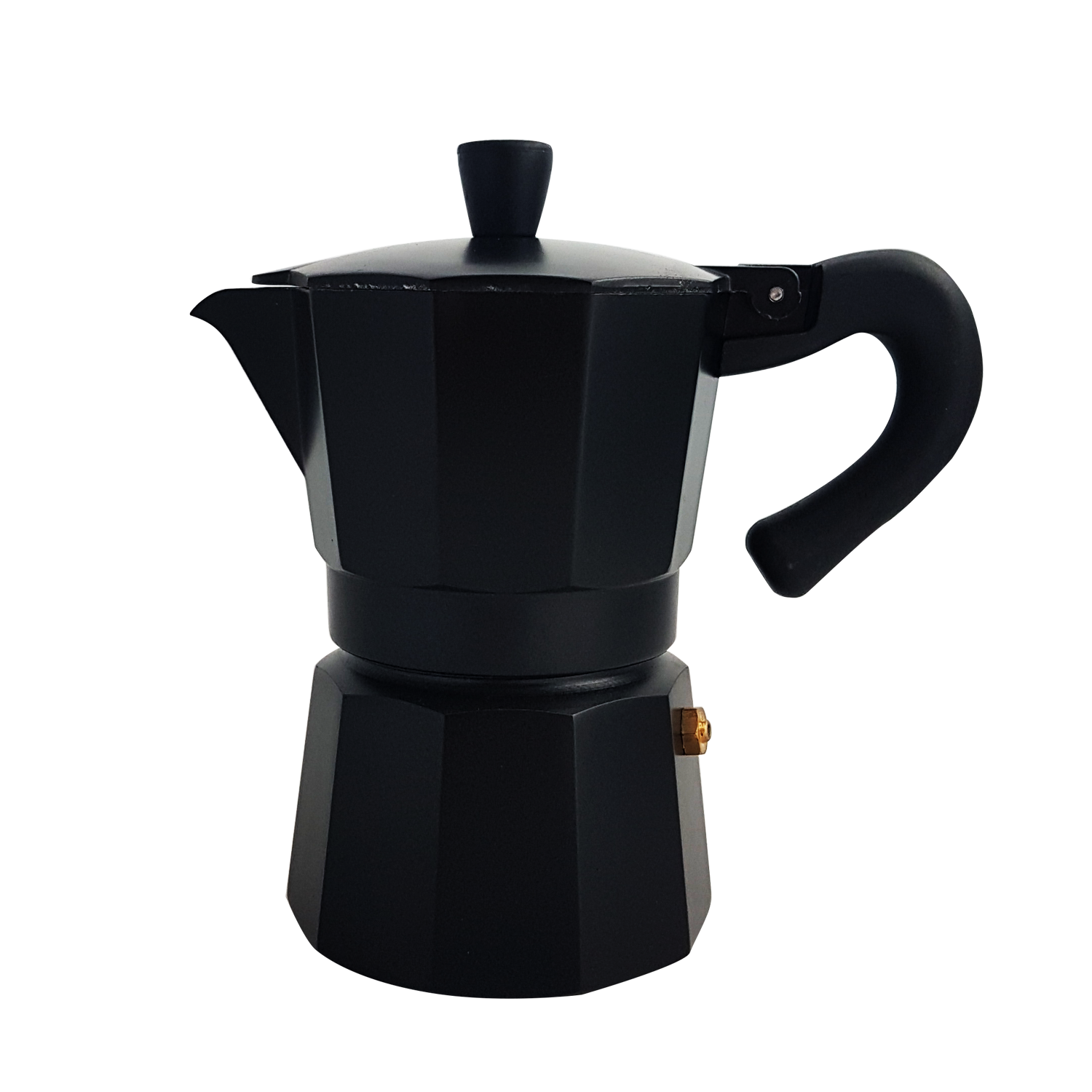 หม้อต้มกาแฟสด เอสเพรสโซ่ ขนาด 3 ถ้วย หรือ150ml. By Scanproducts Moka Pot 3cup Premium Aluminum-Black