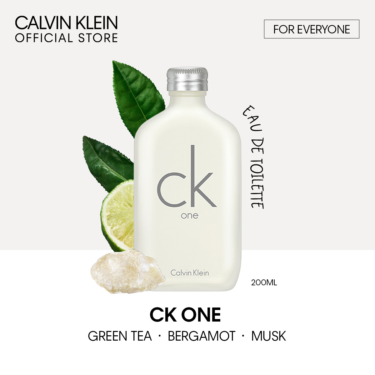 Calvin Klein CK One Eau De Toilette 200ml - EDT For Everyone (Unisex Perfume) น้ำหอม ขนาด 200 มิลลิลิตร ราคา 3,740 บาท*ส่งฟรี