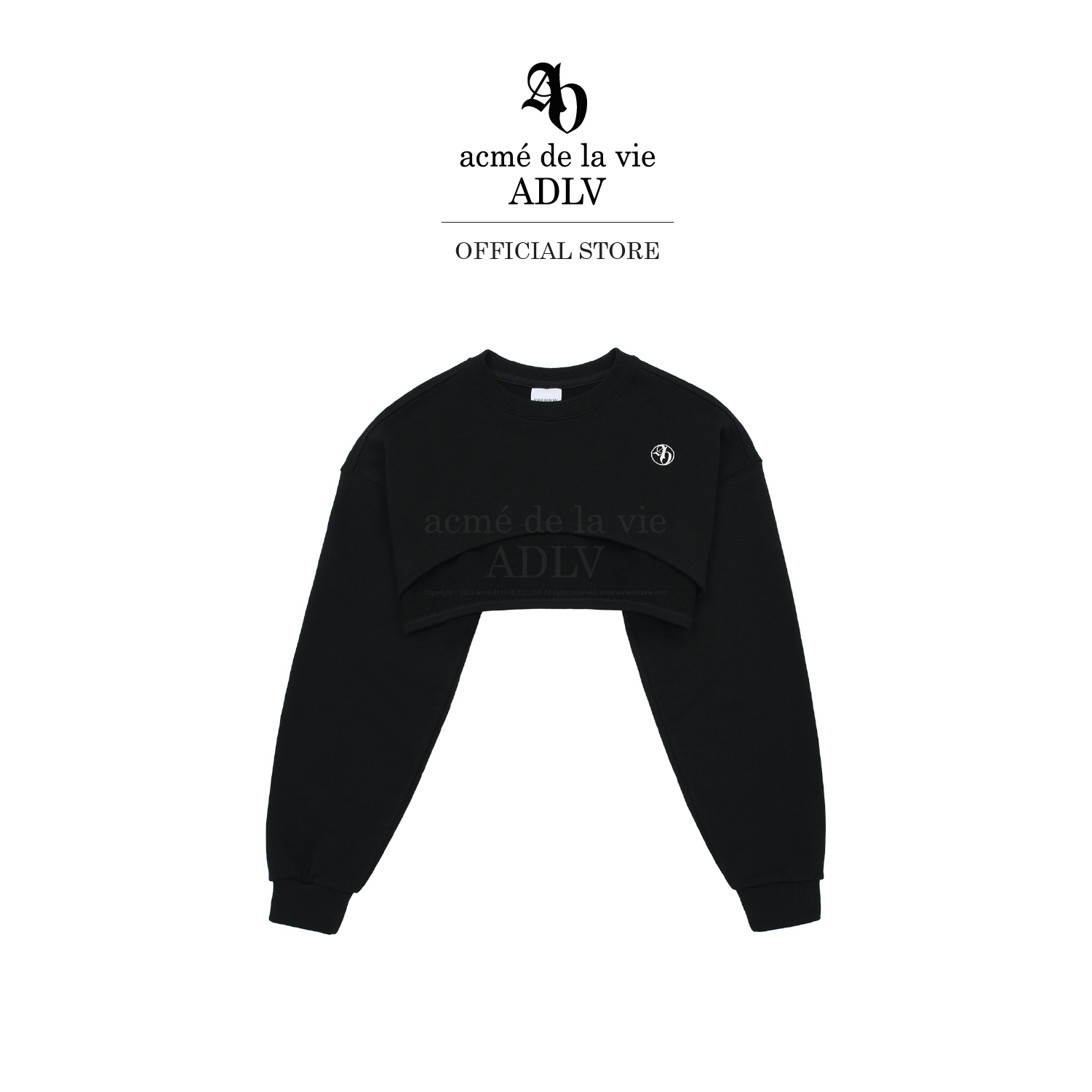 ADLV Circle New Symbol Logo Bolero Sweat Shirt Black ราคา 2,320 บาท*ส่งฟรี