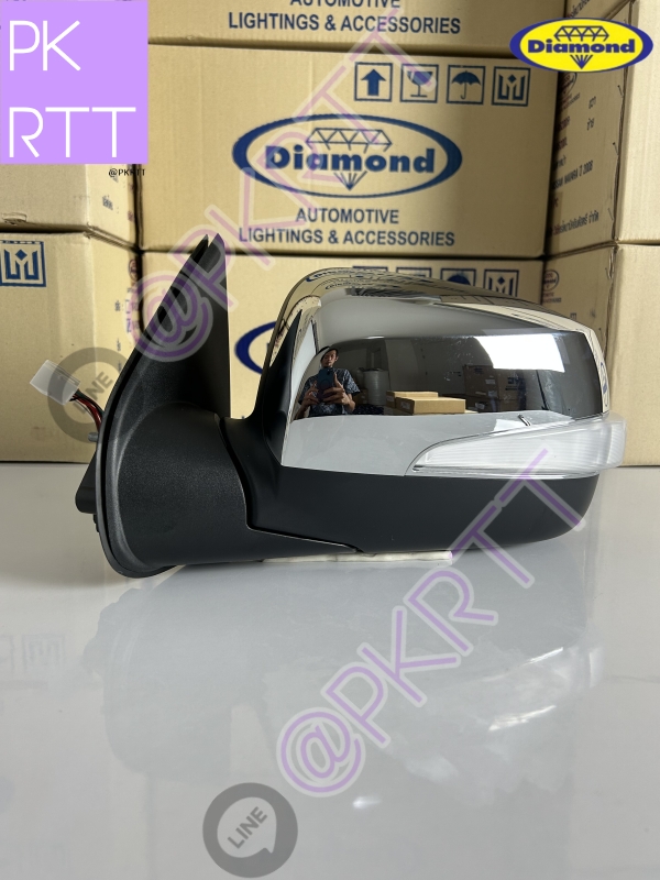 กระจกไฟฟ้า ISUZU DMAX ปี 2008-2011 ปรับไฟฟ้า 7 สาย โครเมี่ยม กระจกข้าง อีซูซุ ดีแมกซ์ D-max ดีแมก ดีแม็ค ดีแม็ก ยี่ห้อตราเพชร DIAMOND ราคา 1,760 บาท*ส่งฟรี