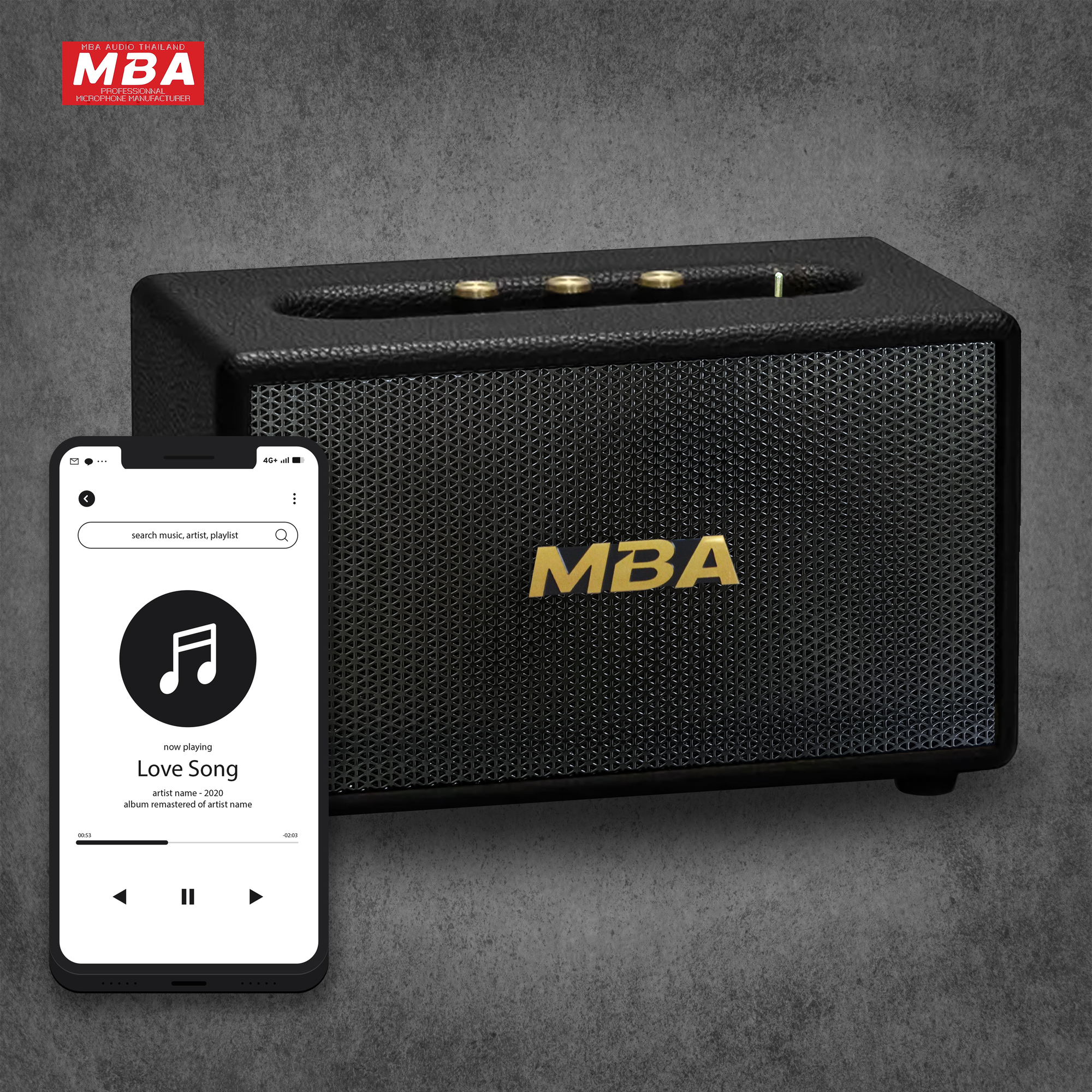ลำโพงบลูทูธ ลำโพงไร้สาย MBA รุ่น M44 4นิ้ว กำลังขับ 100วัตต์ ลำโพงบลูทูธเบสหนัก ลำโพงบูทูธดังๆ bluetooth speaker ลำโพง เสียงเบสแน่น