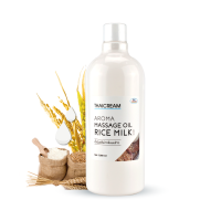 thaicream aroma massage oil rice milk scent ไทยครีม น้ำมันนวดตัว สปา อโรม่า spa ออย กลิ่นหอม น้ำนมข้าว บำรุงผิวกาย ไม่เหนียว