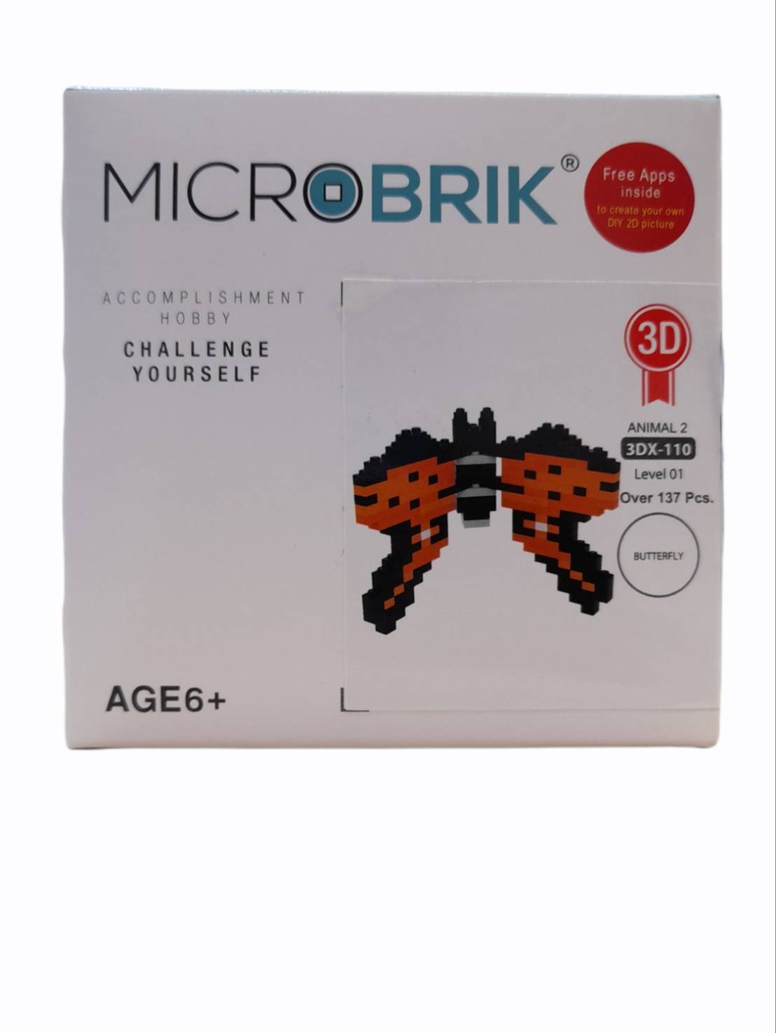 ตัวต่อไมโครบริคผีเสื้อรุ่นUT3DX-110MicroBrik Butterfly UT3DX-110 ราคา 99 บาท*ส่งฟรี