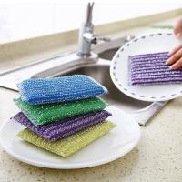 SEA JJT【1 Pieces】 เครื่องครัว ผ้าใยขัดฟองน้ำล้างจานล้างจานแปรงทำความสะอาดครัวจานชามผ้าเช็ดมหัศจรรย์ใช้เช็ดฟองน้ำหนาแน่นสูงสำหรับครัวเรือนฟองน้ำล้างจานเมจิก ✨ ฟองน้ำขัดหม้อเช็ดง่าย | ครัวสะอาดในพริบตา | ฟองน้ำทำความสะอาดคุณภาพสูง