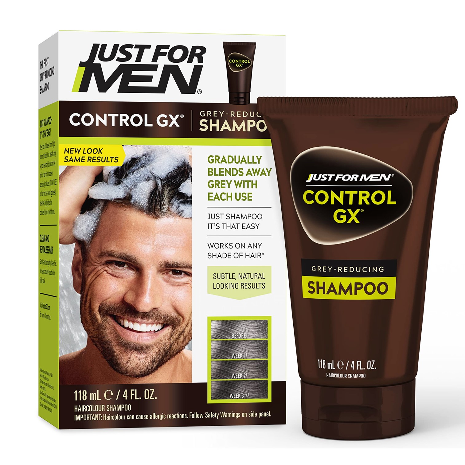 Just For Men Control GX Gray Reduction Gradually Colors Hair Daily Shampoo แชมพูเปลี่ยนสีผมผู้ชายสูตรใหม่ล่าสุดจากออสเตรเลีย ราคา 1,220 บาท*ส่งฟรี