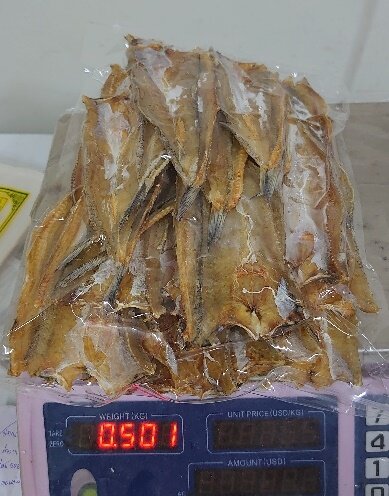 ปลาช่อนทะเลขนาดกลางบาง ขนาด 500 กรัม สินค้าผลิตตากใหม่ทุกวัน(Chundried seafood)