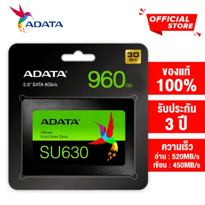 ADATA 240GB/ 480GB/ 960GB SSD รุ่น SU630 2.5 SATA R520MB/W450MB (ADT-SU630SS)
