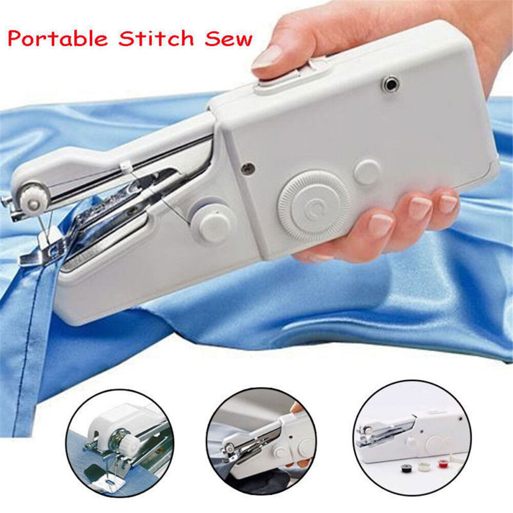 Nataku จักรเย็บผ้าไฟฟ้ามือถือ HANDY STICH จักรเย็บผ้าไฟฟ้ามือถือ จักรเย็บด้วยมือไฟฟ้า ขนาดพกพา Handheld Sewing Machine