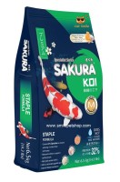อาหารปลาคาร์ฟ Sakura Koi Staple Fomula 6.5kg เม็ดไซส์ M ซากุระโค่ย Koi Food (ถุงน้ำเงิน-เขียว)
