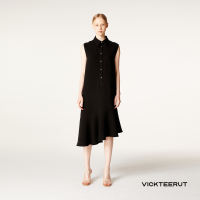VICKTEERUT (ราคาปกติ 9900-.) Re-Edition Sleeveless Shirt Collar Dress  เดรสแขนกุด ปกเชิ้ต