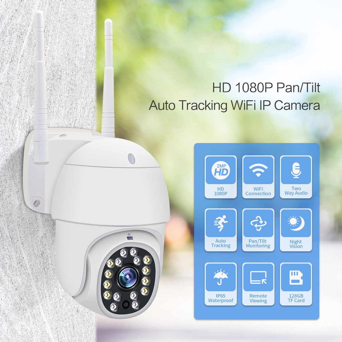 พร้อมส่ง DM16 กล้องวงจรปิด IP Camera Wifi แบบโดมไร้สาย 2MP ทนน้ำทนแดดหมุนได้ 320 องศาใช้ได้ทั้งภายในและภายนอก yousee