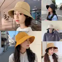 ภาพขนาดย่อของสินค้าHatgogo หมวกบักเก็ต หมวกปักลาย หมวกกันแดด เป็นที่นิยม มากในญี่ปุ่น