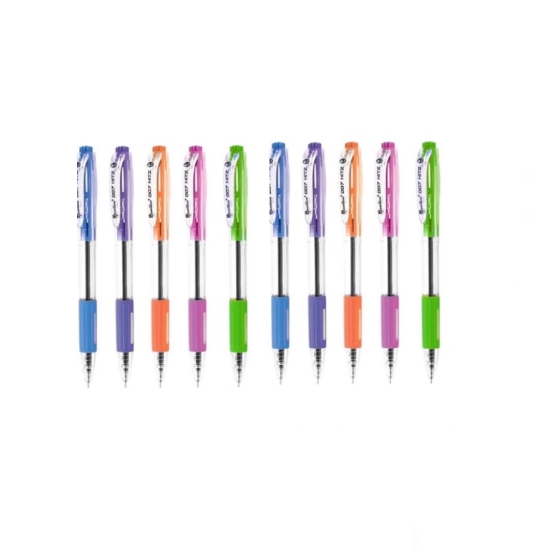 ปากกาลูกลื่น Quantum 007 Hitz (0.7 mm) หมึกสีแดง หมึกสีน้ำเงิน