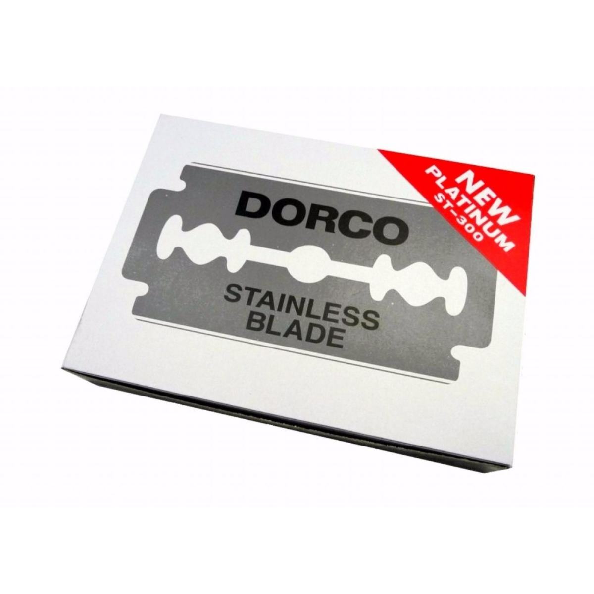 DORCO มีดโกนหนวด 2 คม Dorco Stainless Blade ตราดอร์โก้ แบบ 100 ใบมีด/กล่อง